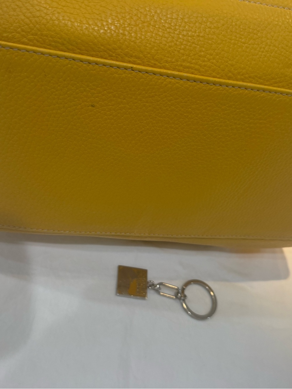 Dooney & Bourke Yellow Leather Shoulder Hobo - Picture 3 of 4